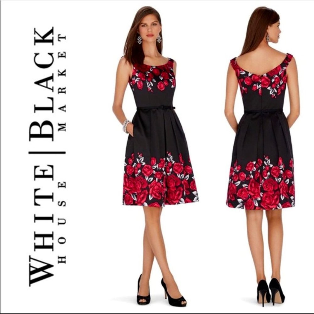 White House Black Market Satin Dress Size 0